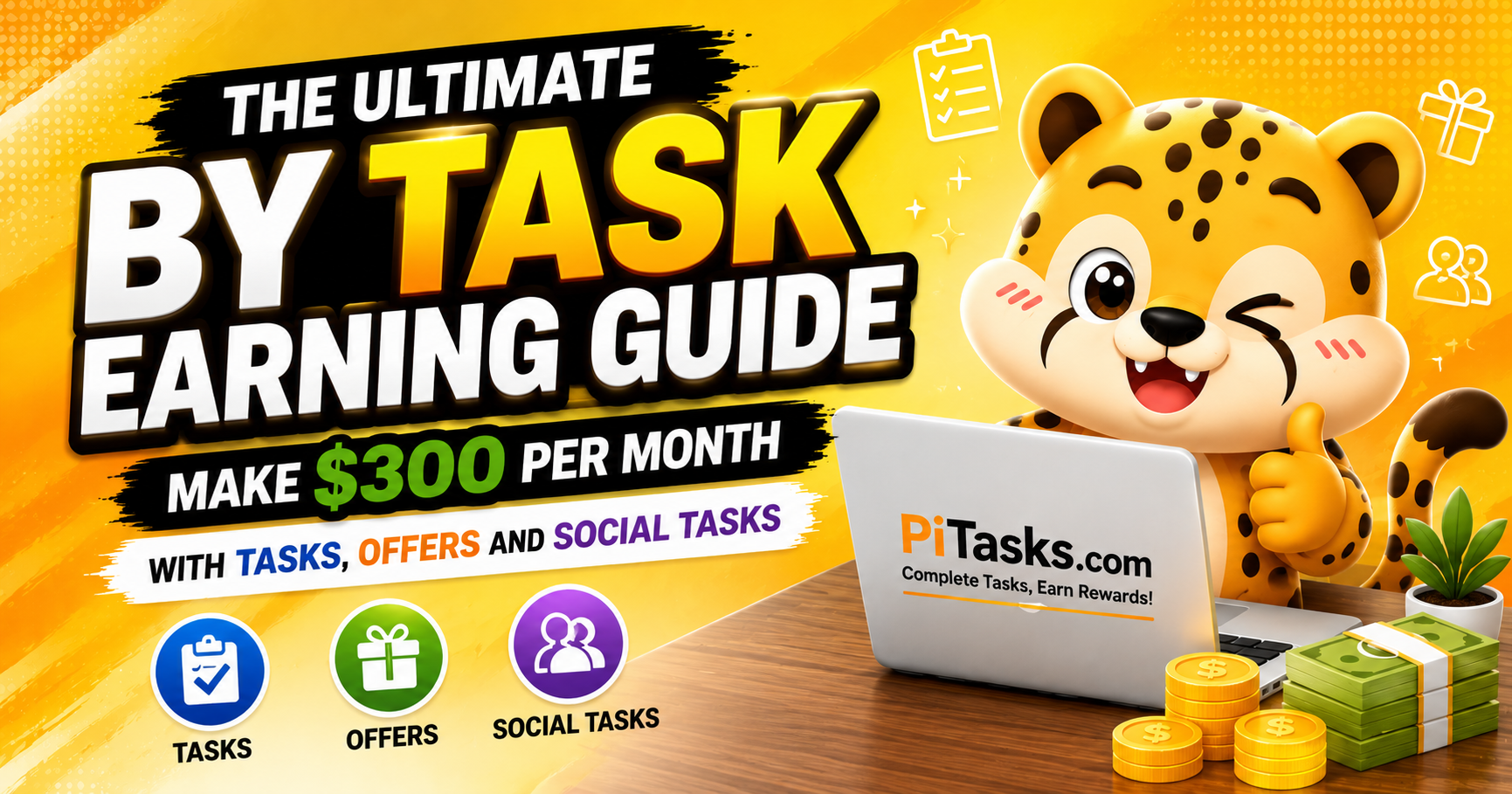 The Ultimate PiTasks Earning Guide: Make $300+/Month with Tasks, Offers & Social Tasks
